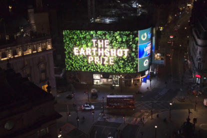 Earthshot Prize – Picadilly Lights supports the inaugural Earthshot Prize Awards to be broadcast on Sunday 17 October