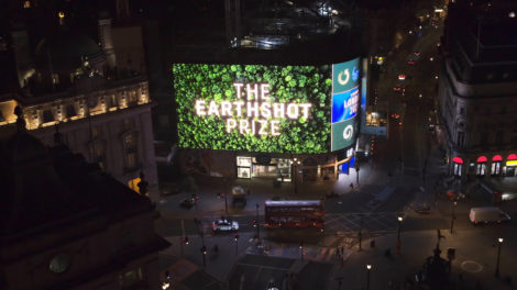 Earthshot Prize – Picadilly Lights supports the inaugural Earthshot Prize Awards to be broadcast on Sunday 17 October