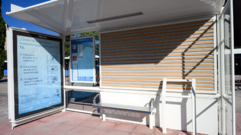 Pontos de ônibus climatizados de Madri