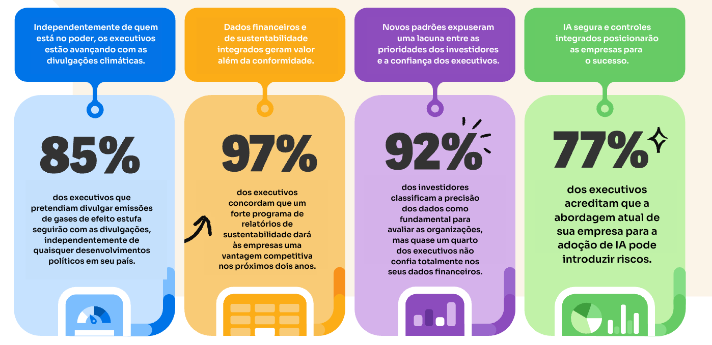 Principais descobertas pesquisa 2025 Executive Benchmark on Integrated Reporting